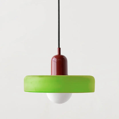 Lampe Suspendue en Verre Coloré - Maison Lumina