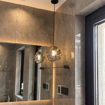 Suspension Météorite Verre