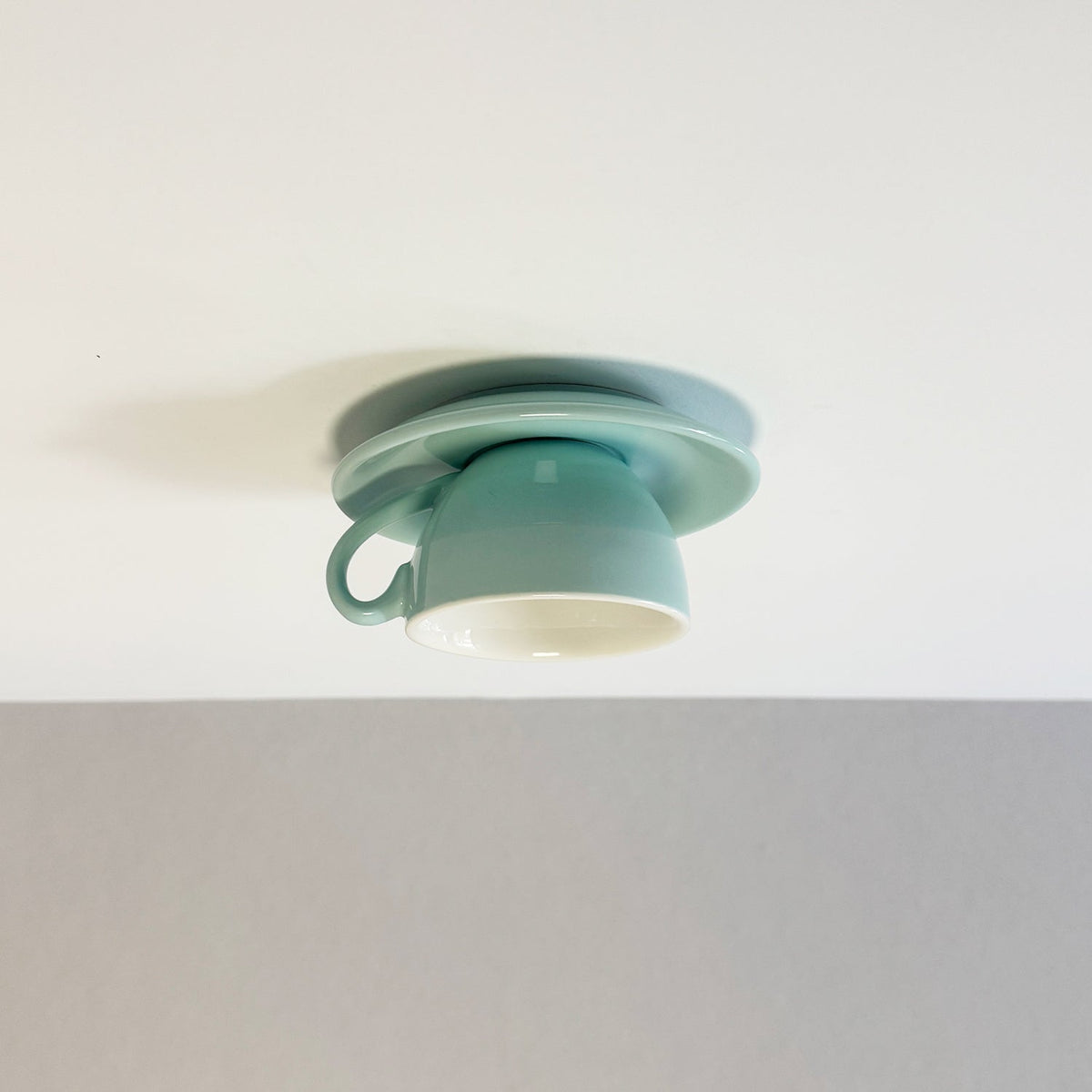 Teyo Moderne Tasses à Café Céramique Plafonnier Bleu/Rose/Jaune - Neutralighting