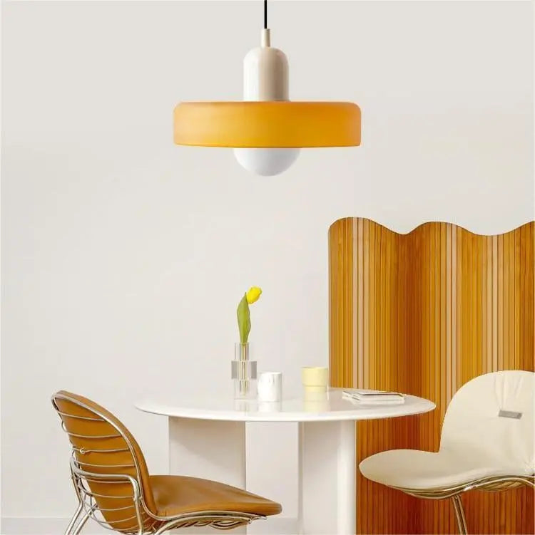 Lampe Suspendue en Verre Coloré - Maison Lumina