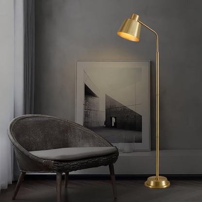 Lampadaire En  Laiton - Maison Lumina