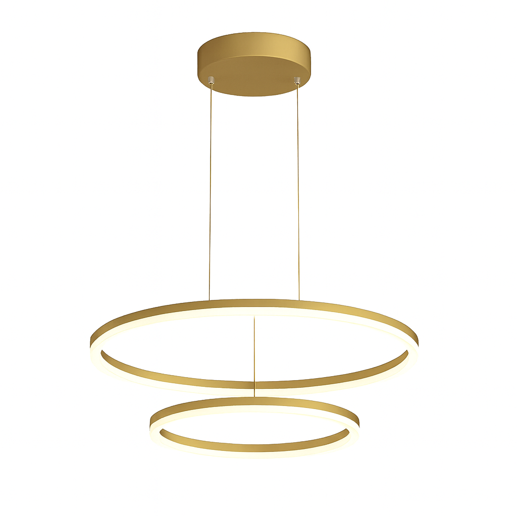 Lustre Moderne À Anneaux - Maison Lumina