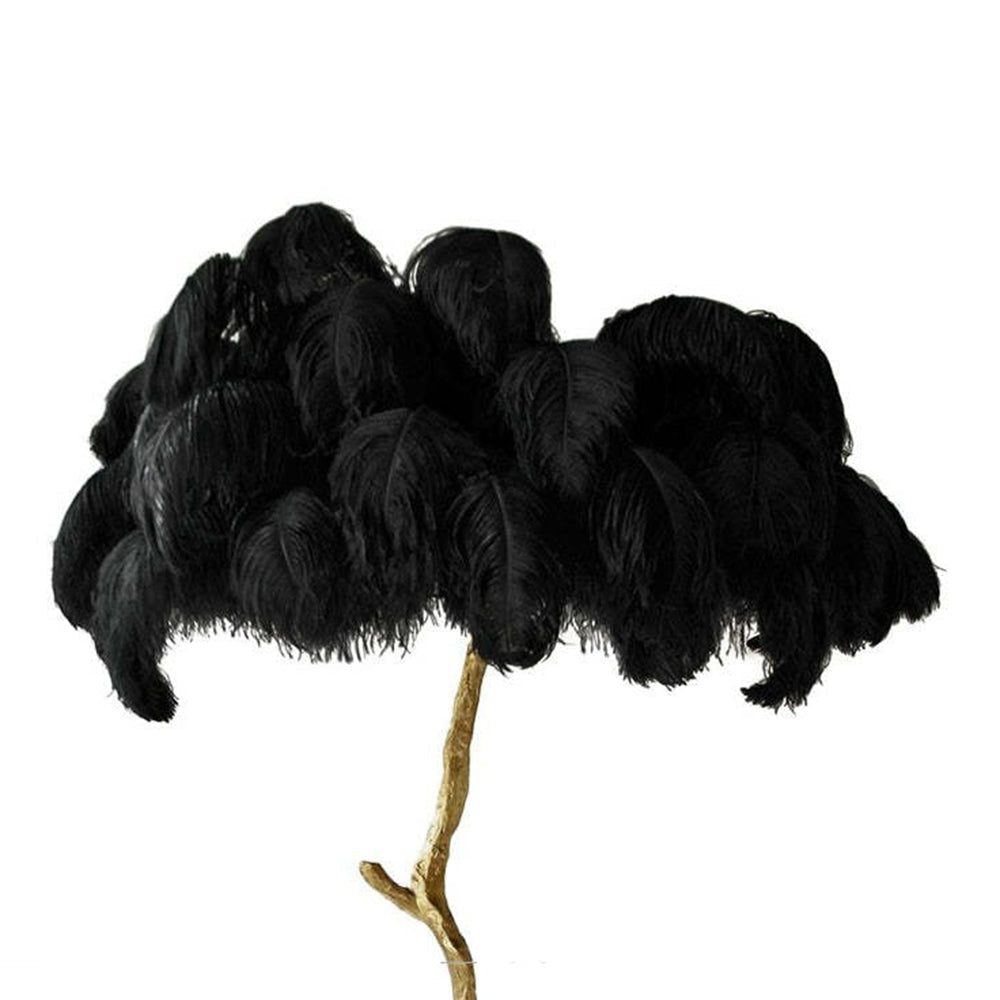 Lampadaire Fleur Luxe Plume/Métal Coloré Salon - Neutralighting