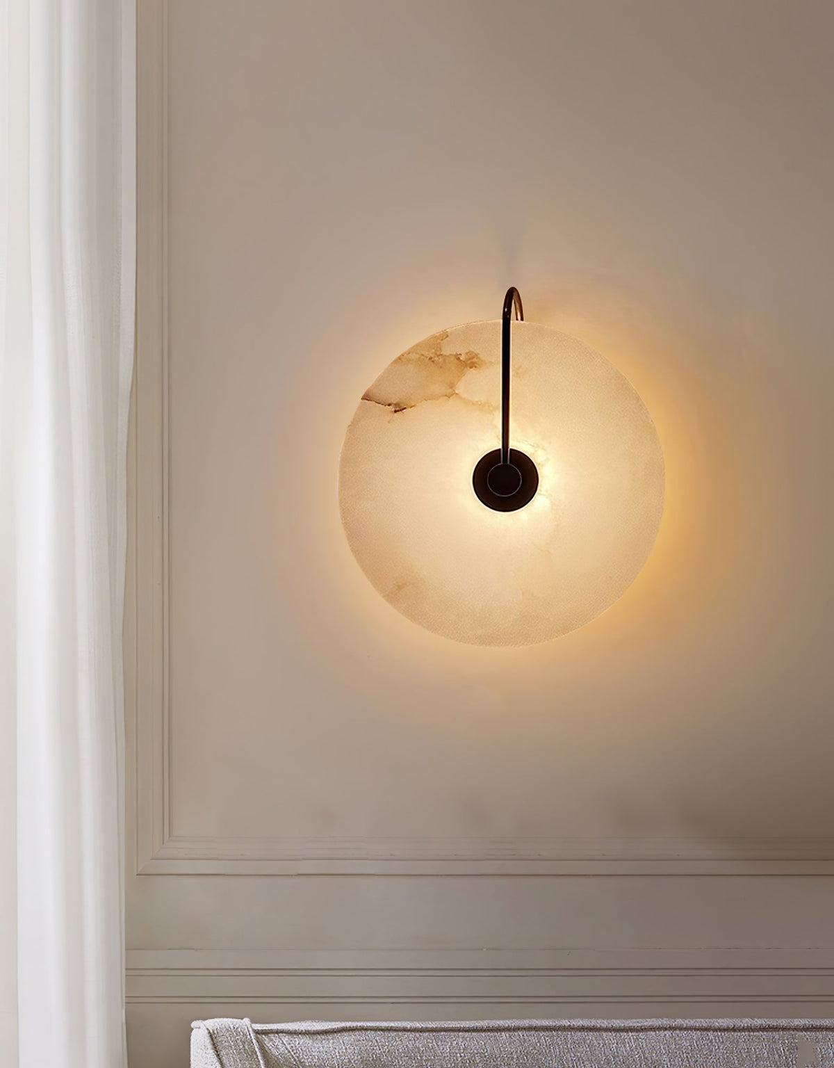 Elaris Applique Murale Globe en Albâtre - Neutralighting