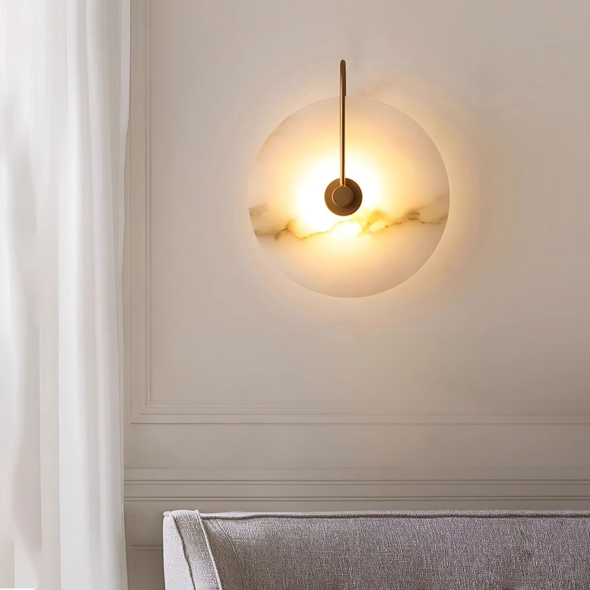 Elaris Applique Murale Globe en Albâtre - Neutralighting