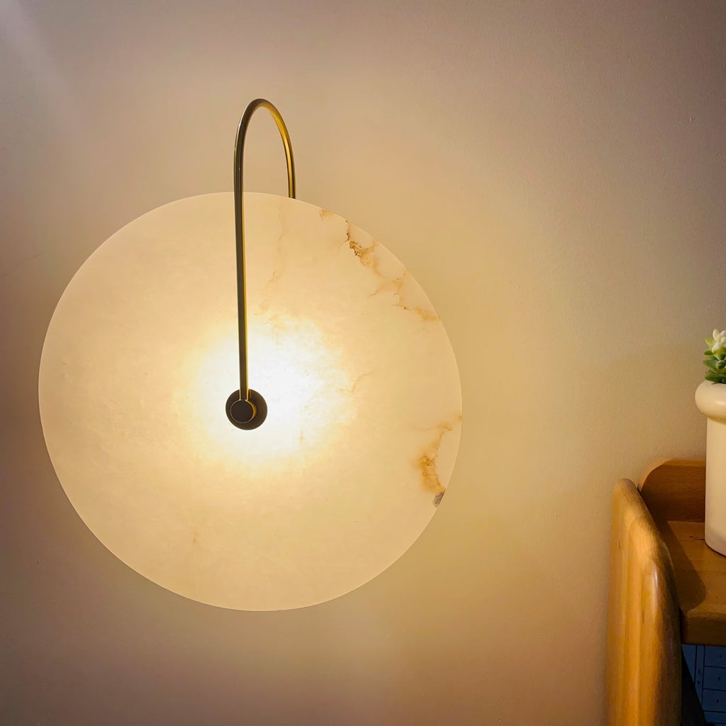 Elaris Applique Murale Globe en Albâtre - Neutralighting