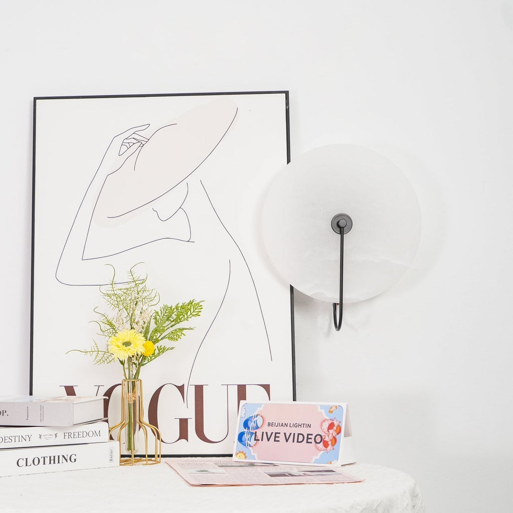 Elaris Applique Murale Globe en Albâtre - Neutralighting