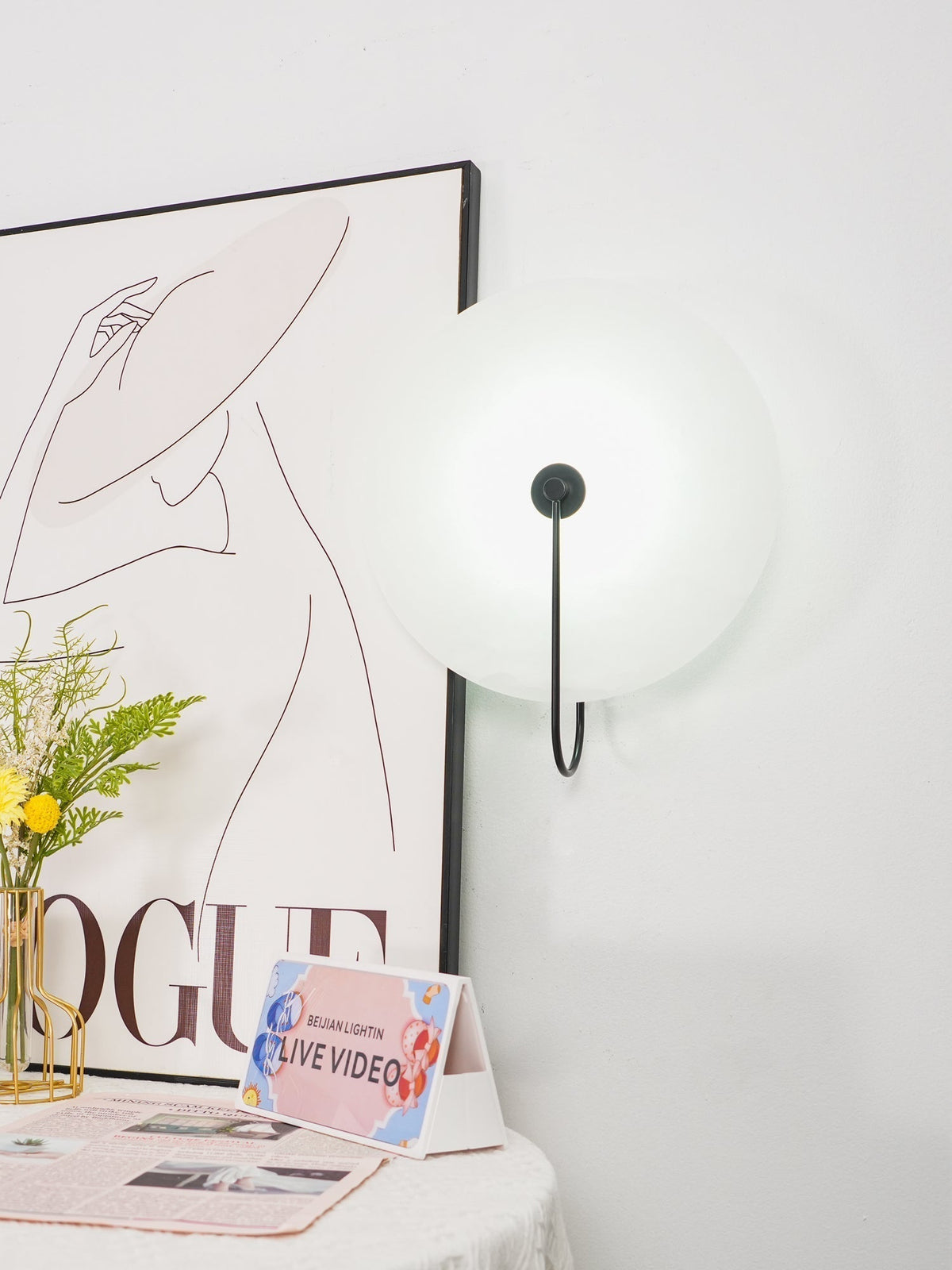 Elaris Applique Murale Globe en Albâtre - Neutralighting