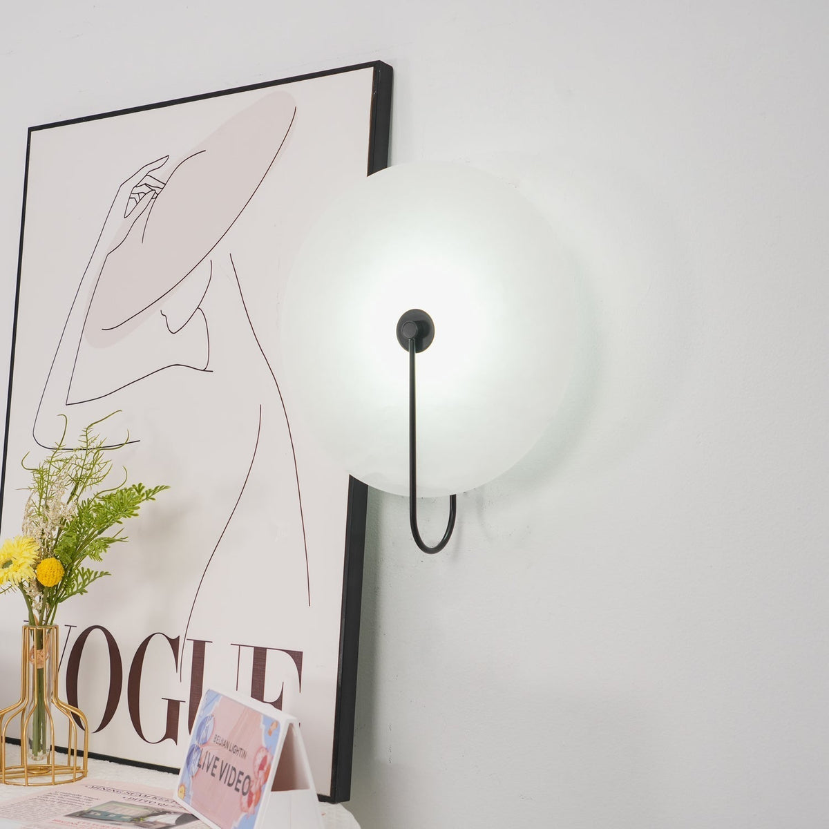 Elaris Applique Murale Globe en Albâtre - Neutralighting