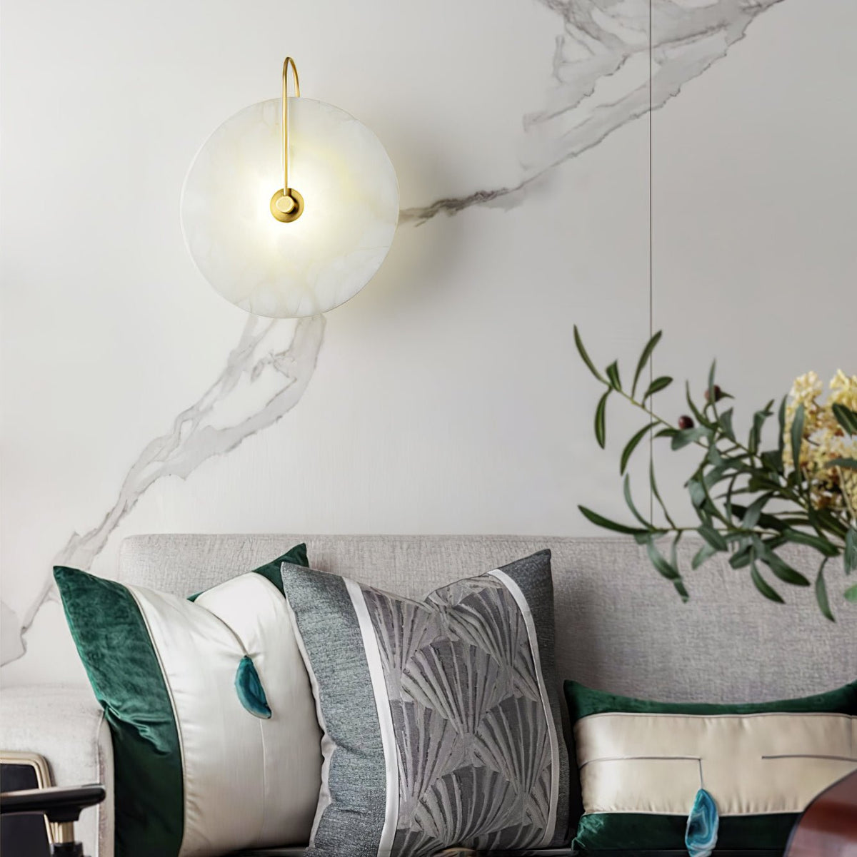 Elaris Applique Murale Globe en Albâtre - Neutralighting