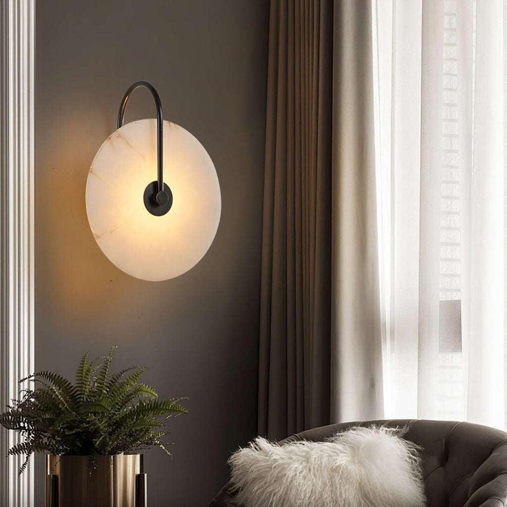 Elaris Applique Murale Globe en Albâtre - Neutralighting