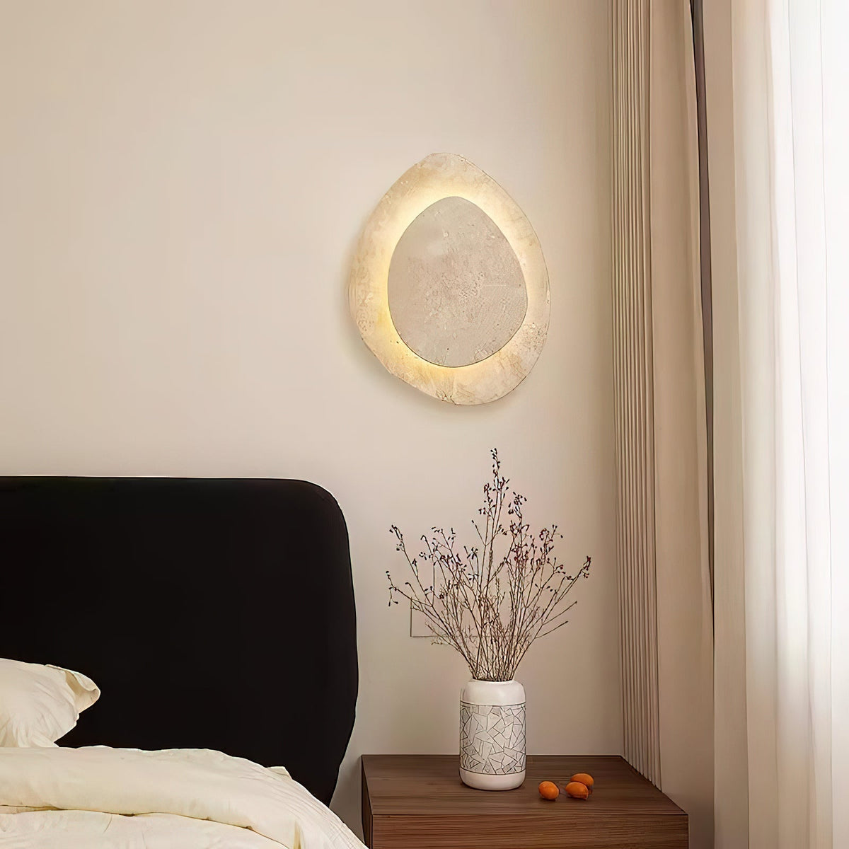 Yrvuvyn Applique Murale en Travertin Créativité Individuelle - Neutralighting