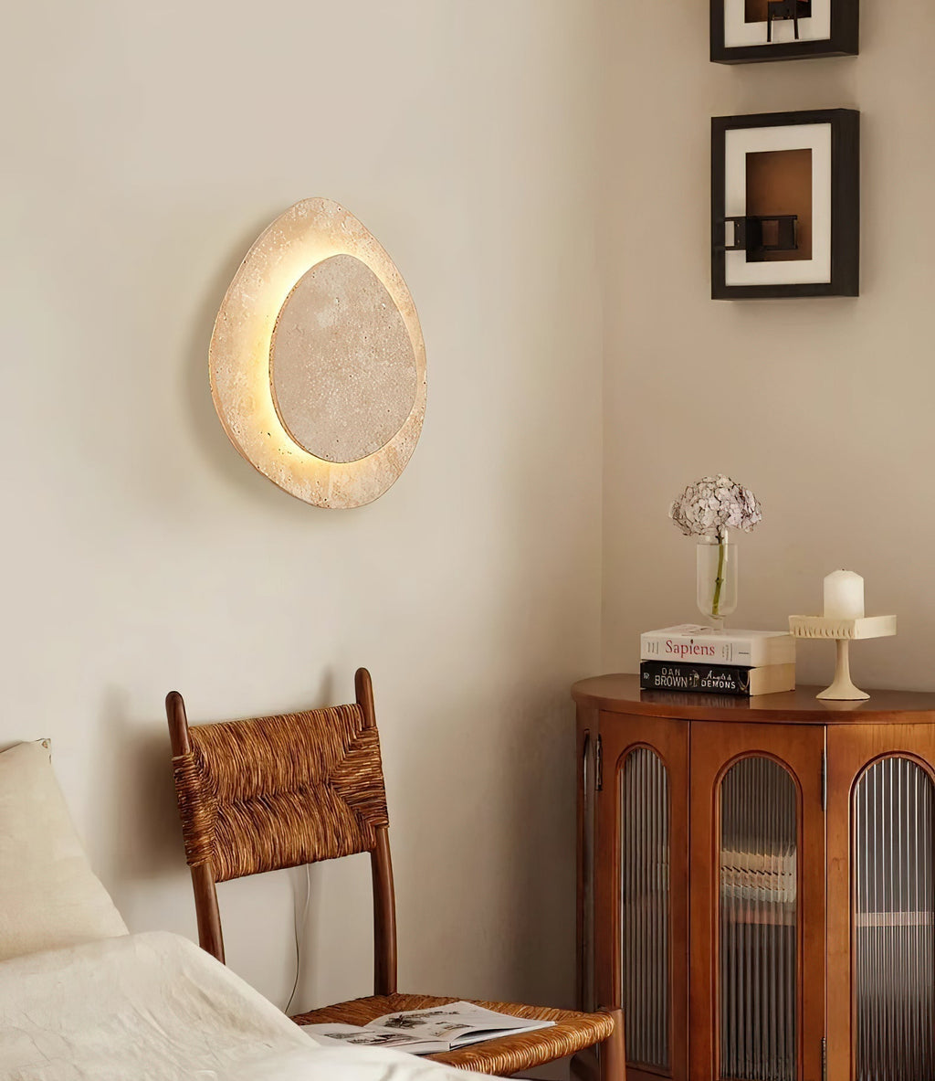 Yrvuvyn Applique Murale en Travertin Créativité Individuelle - Neutralighting