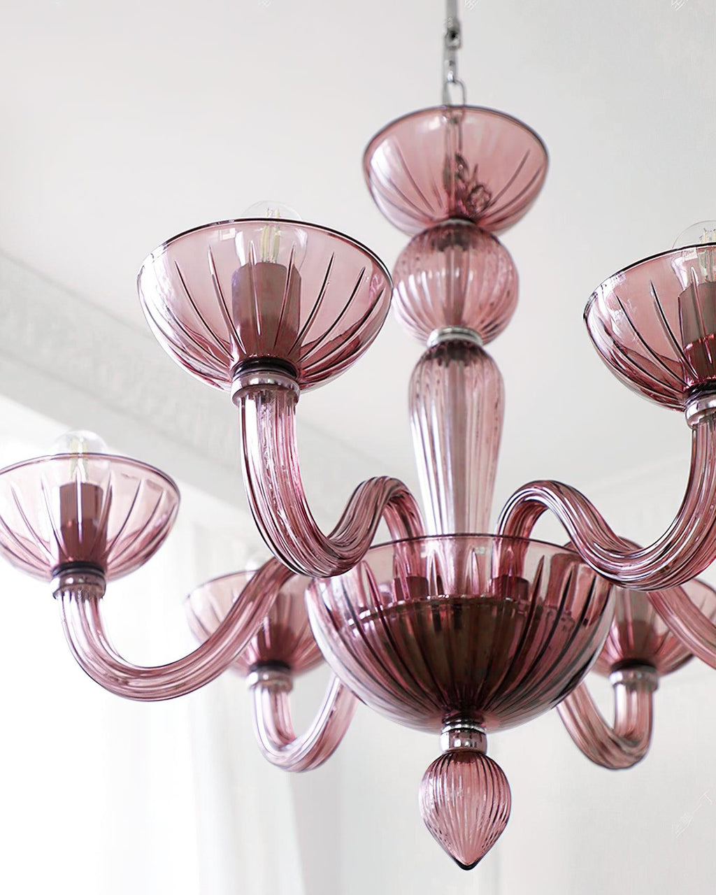 Lustra Lustre En Verre De Murano Élégant Fait Main - Neutralighting