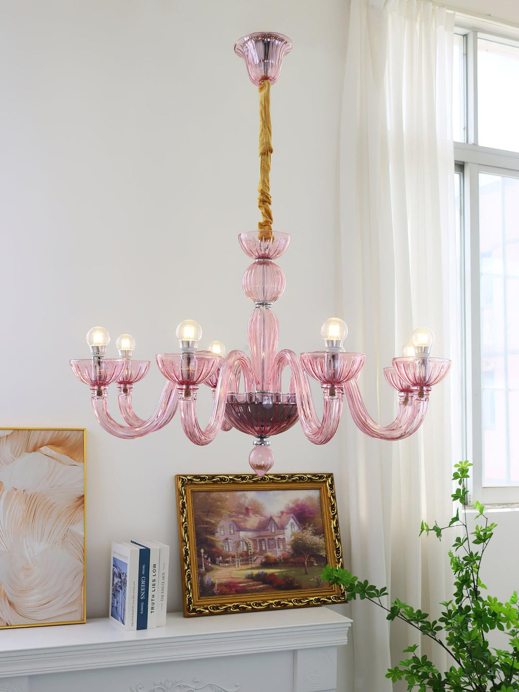 Lustra Lustre En Verre De Murano Élégant Fait Main - Neutralighting