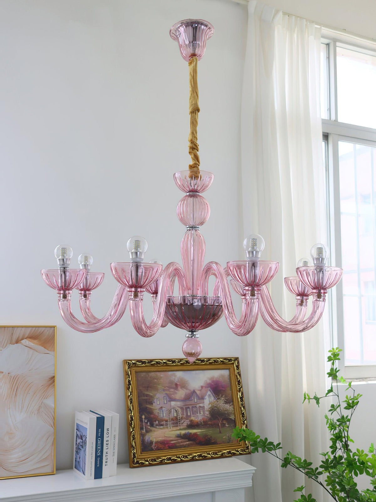Lustra Lustre En Verre De Murano Élégant Fait Main - Neutralighting