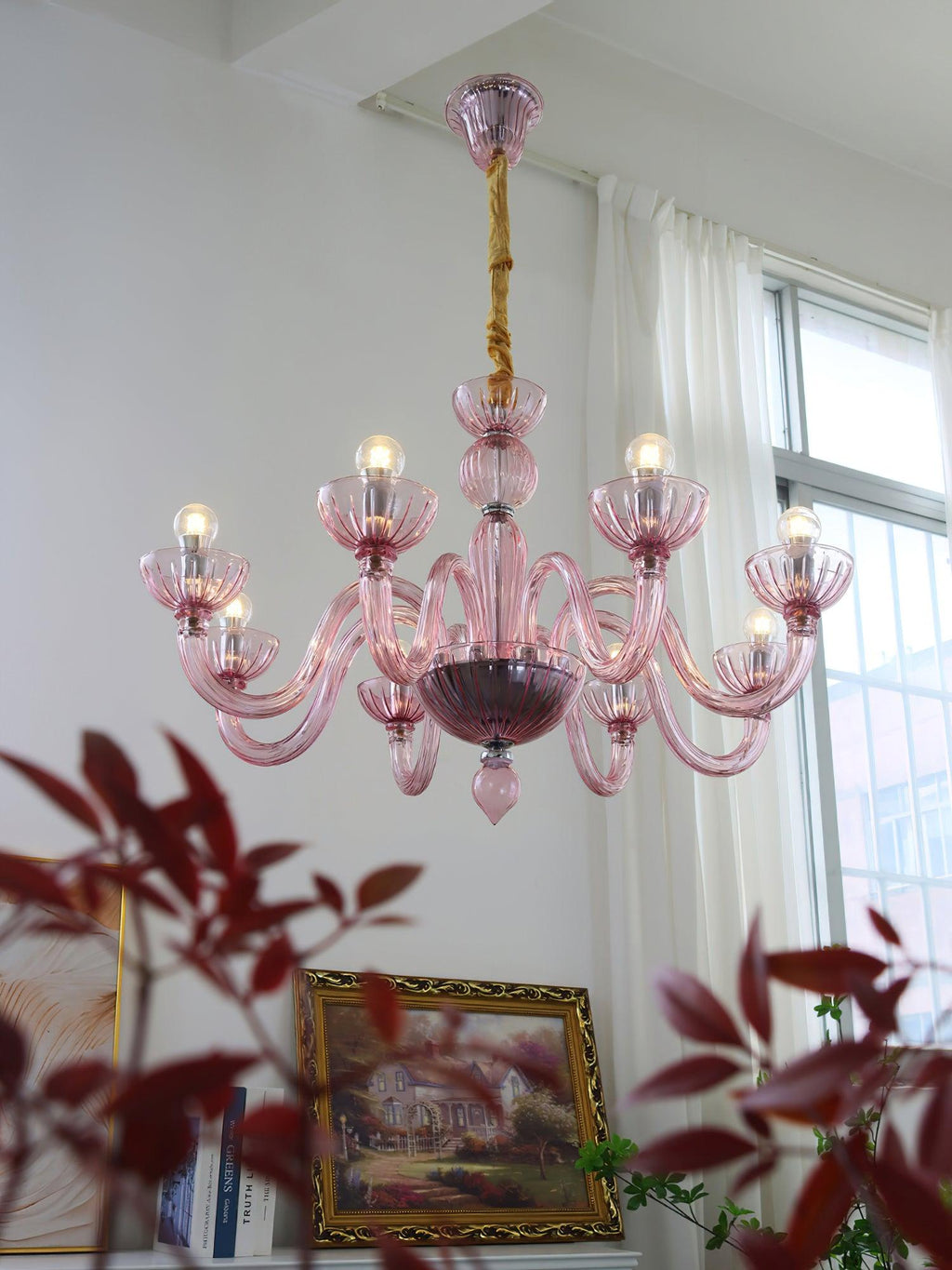 Lustra Lustre En Verre De Murano Élégant Fait Main - Neutralighting