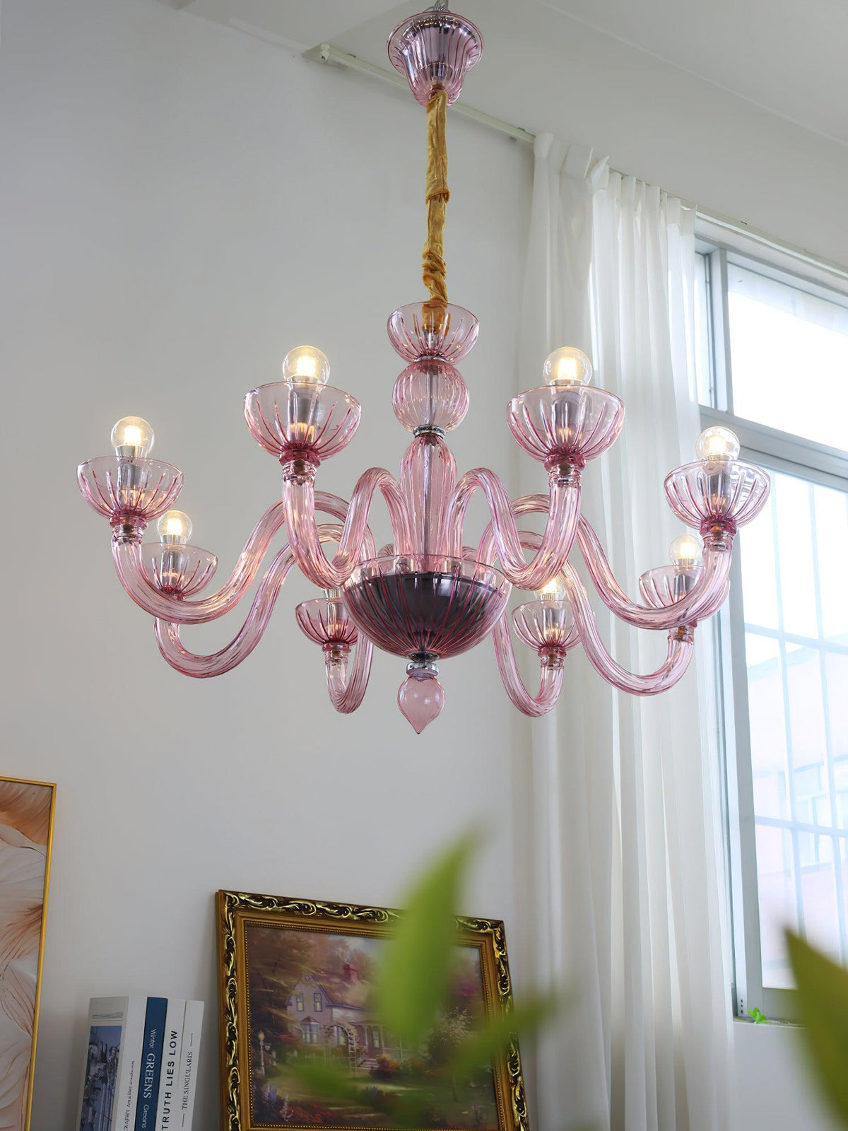 Lustra Lustre En Verre De Murano Élégant Fait Main - Neutralighting