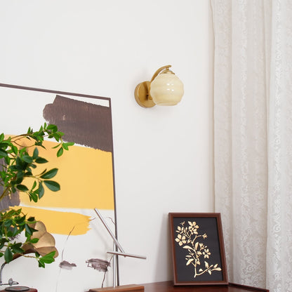 Applique Murale Globe en Verre Vintage - Maison Lumina