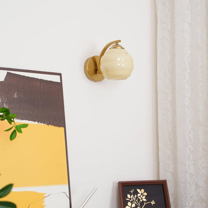 Applique Murale Globe en Verre Vintage - Maison Lumina