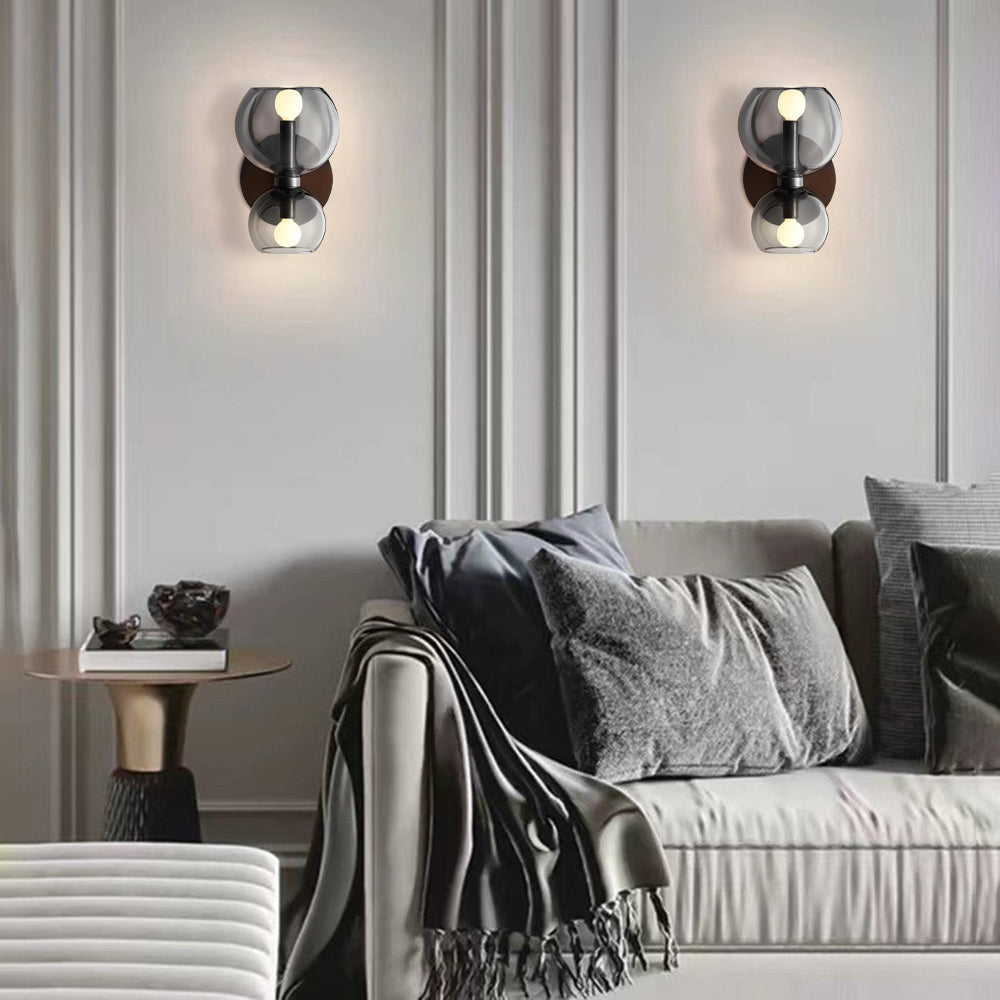 Valentina Moderne Sablier LED Applique Murale Métal/Verre Blanc Salle de séjour - Neutralighting