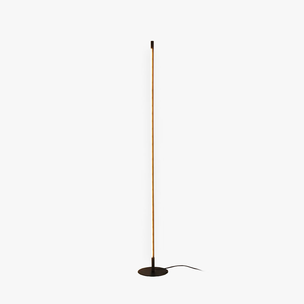 Ray Simple Linéaire LED Lampadaire Or Noir Métal Gel de Silice Salon Chambre - Neutralighting
