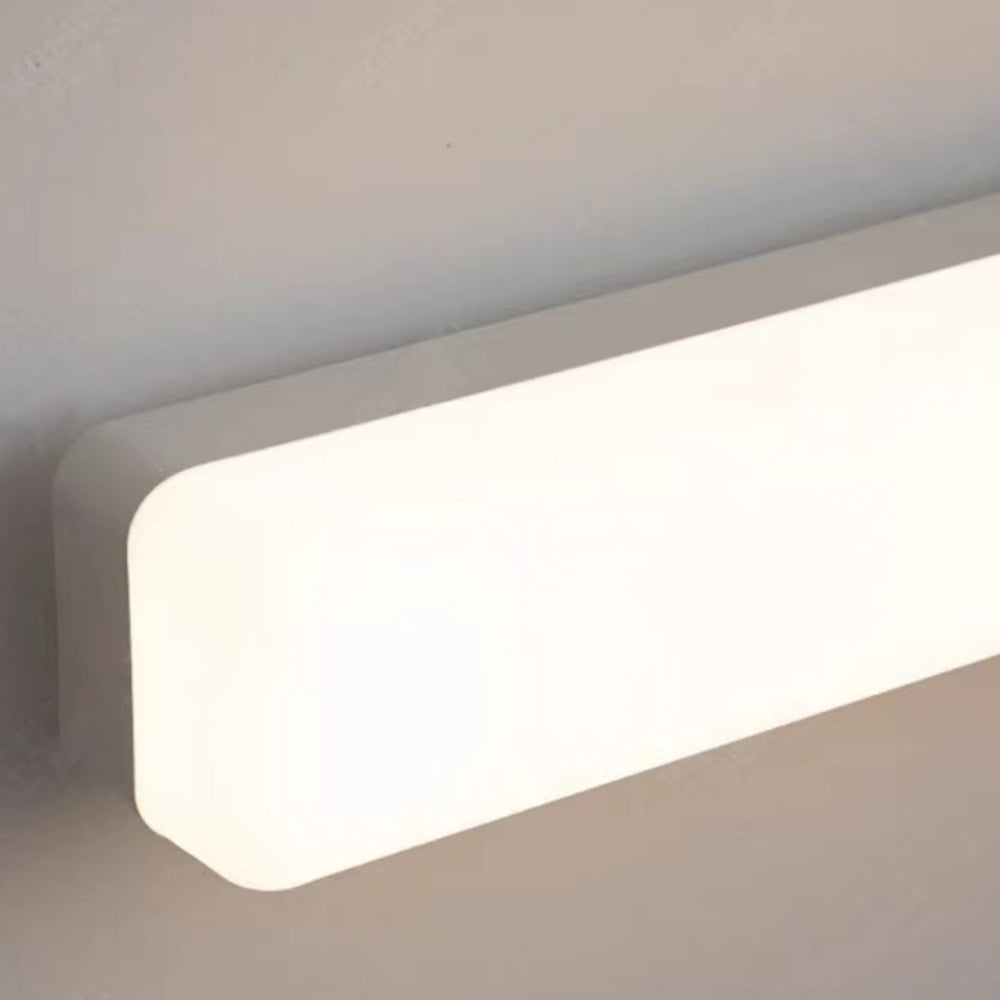 Banya Applique Murale Miroir Linéaire Simple. Acrylique. Blanc. Salle de Bain - Neutralighting