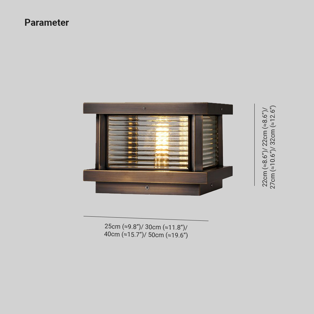 Ray Lampe de Poteau, 3 Couleur, L 25/30/40/50CM - Neutralighting