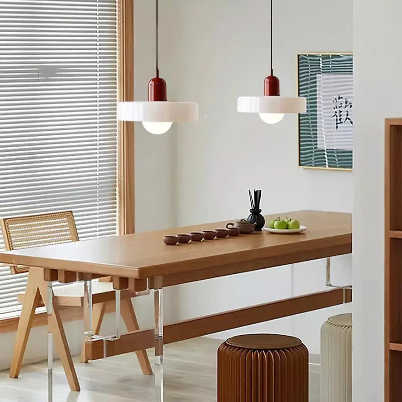 Lampe Suspendue en Verre Coloré - Maison Lumina