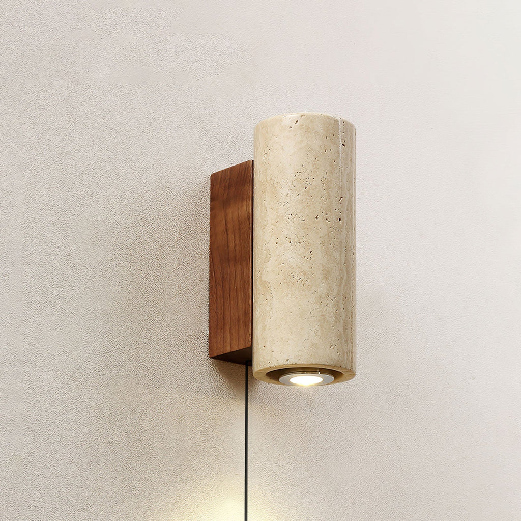 Veyrila Applique Murale Rectangulaire en Travertin - Neutralighting
