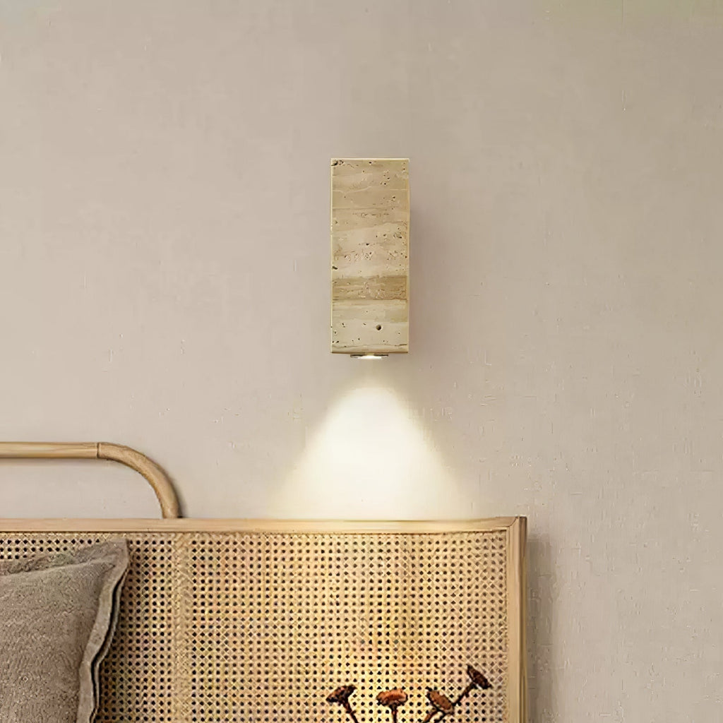 Veyrila Applique Murale Rectangulaire en Travertin - Neutralighting
