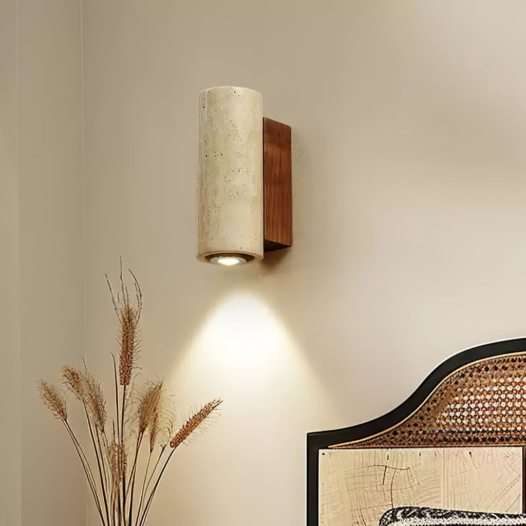 Veyrila Applique Murale Rectangulaire en Travertin - Neutralighting
