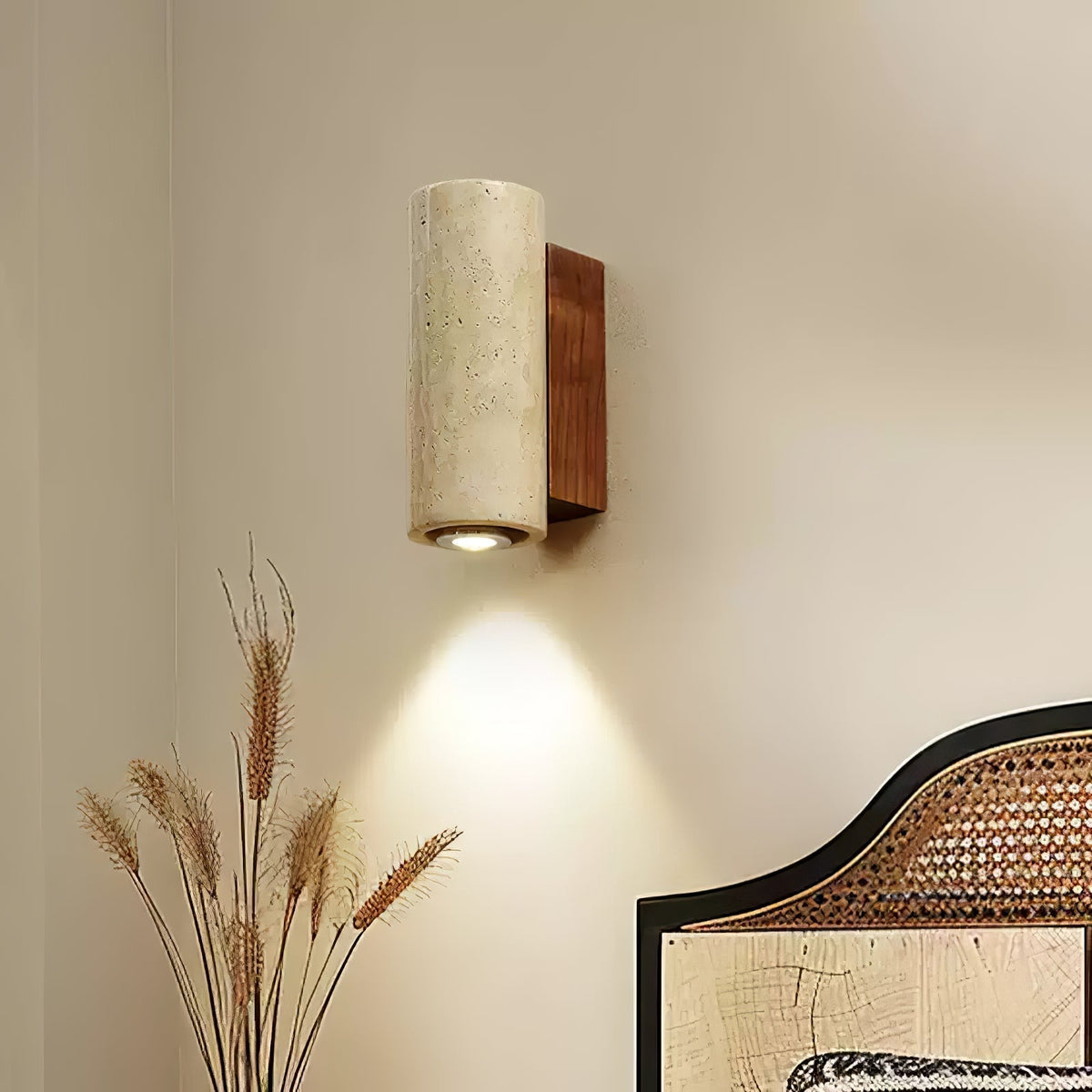 Veyrila Applique Murale Rectangulaire en Travertin - Neutralighting