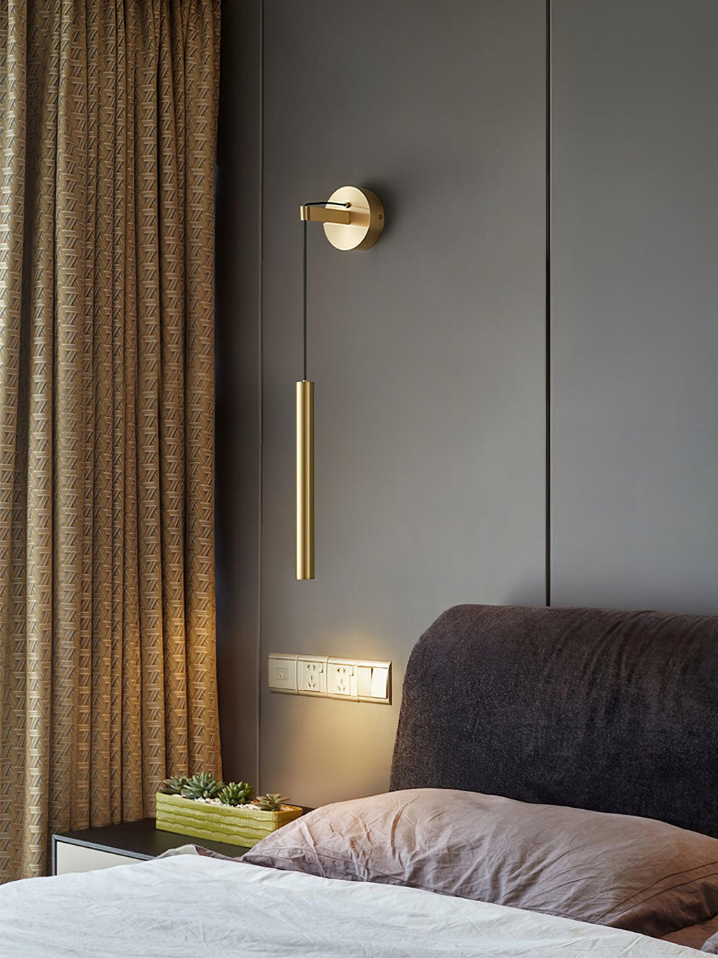 Thomasina Applique Murale Ligne Laiton Moderne Minimaliste - Neutralighting