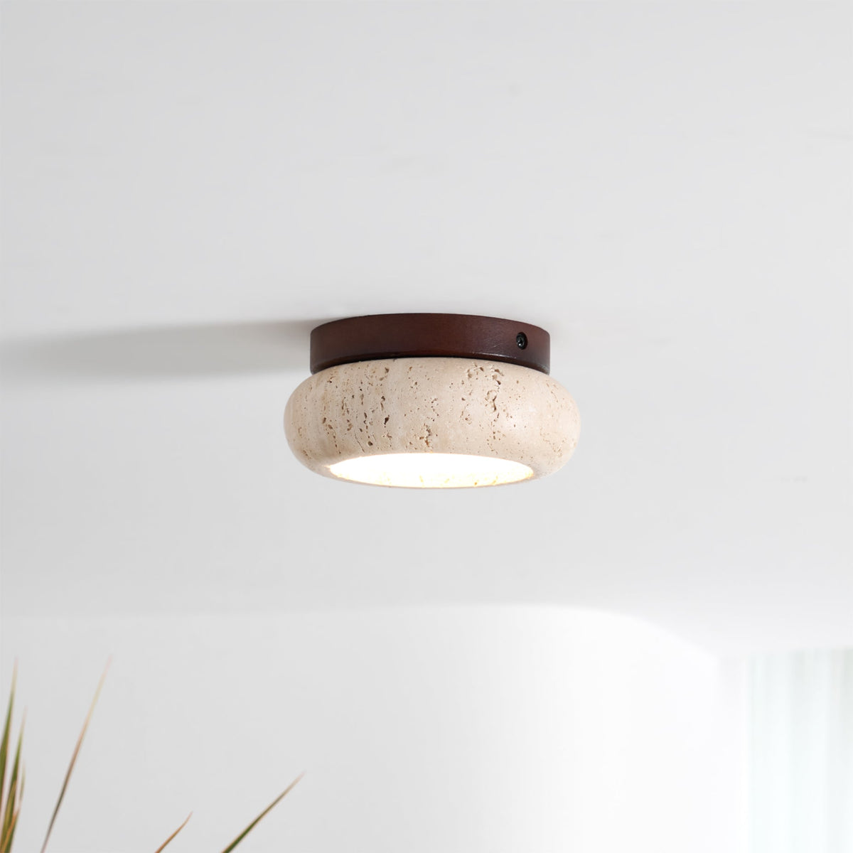 Astra Plafonnier Mini Donut en Travertin - Neutralighting