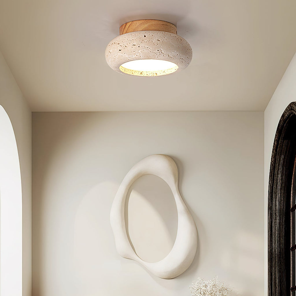 Astra Plafonnier Mini Donut en Travertin - Neutralighting