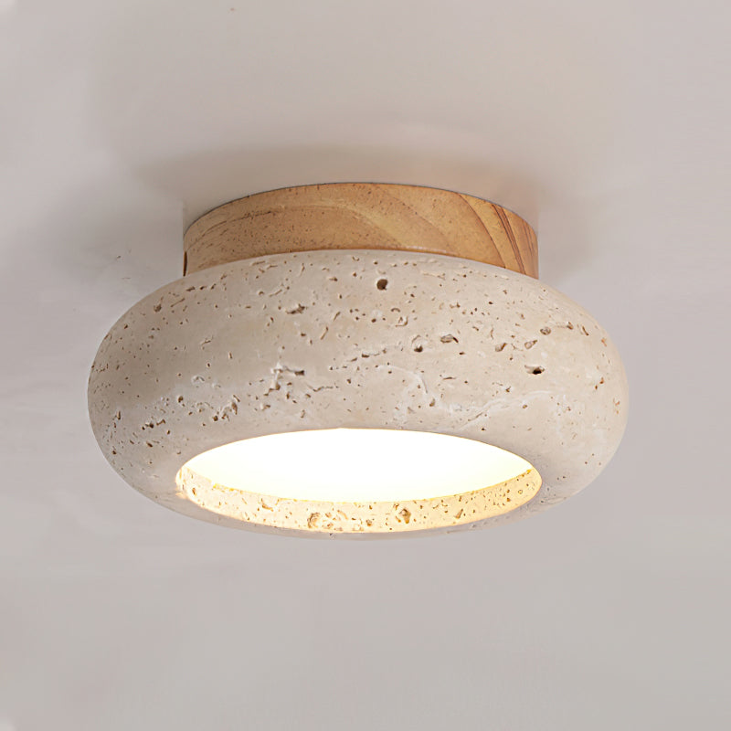 Astra Plafonnier Mini Donut en Travertin - Neutralighting