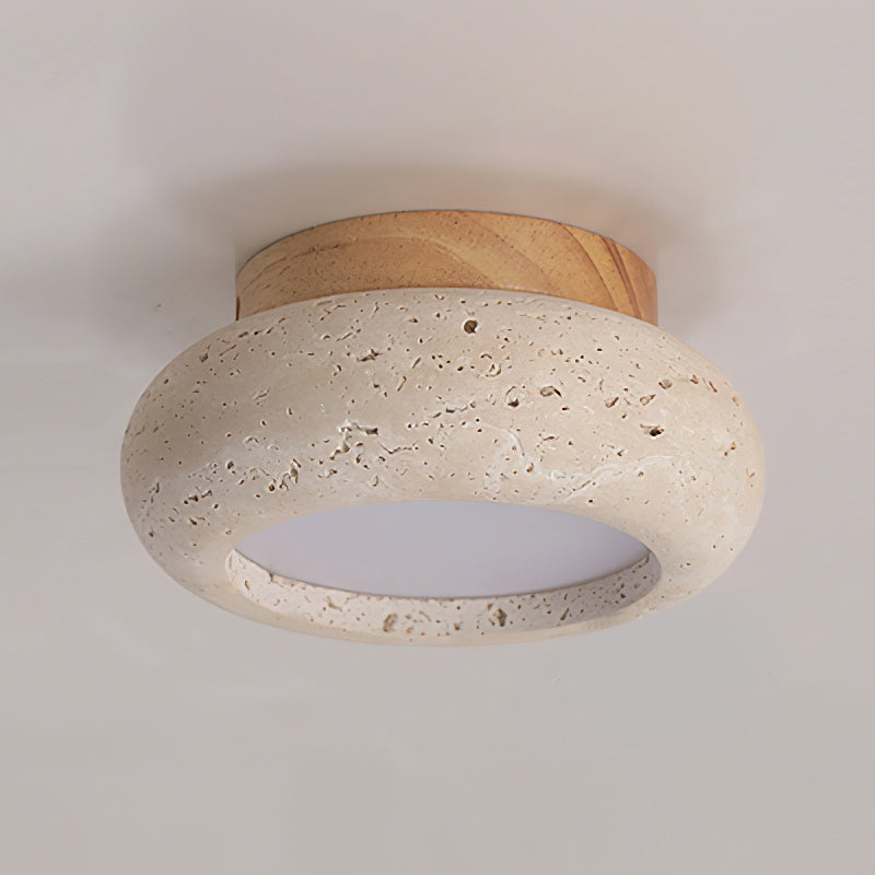Astra Plafonnier Mini Donut en Travertin - Neutralighting
