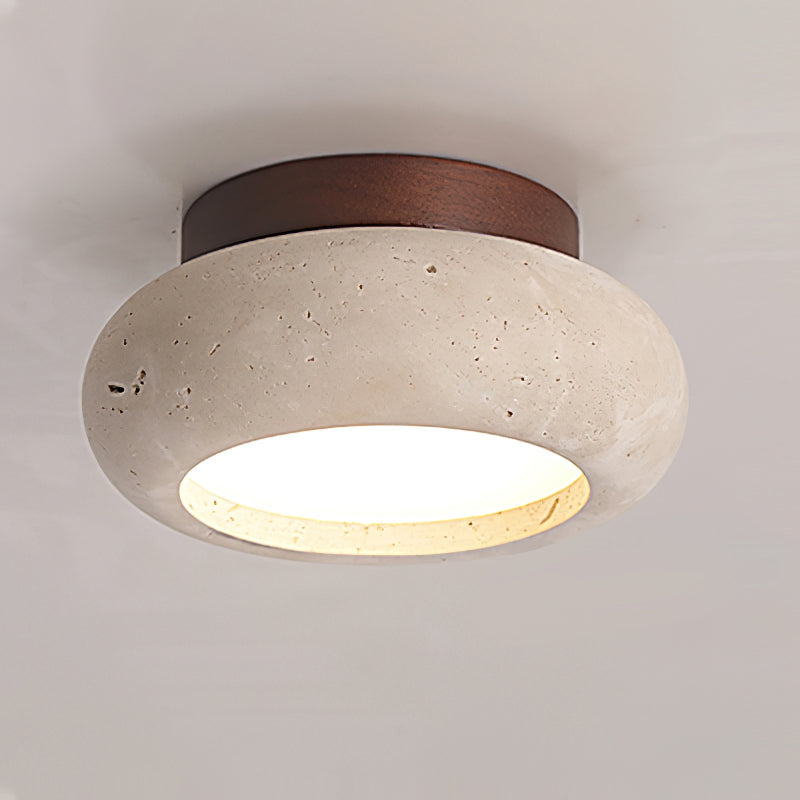 Astra Plafonnier Mini Donut en Travertin - Neutralighting