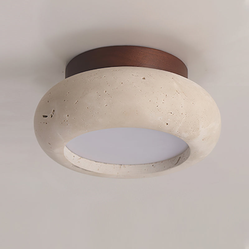 Astra Plafonnier Mini Donut en Travertin - Neutralighting