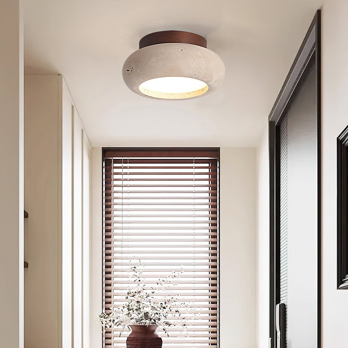 Astra Plafonnier Mini Donut en Travertin - Neutralighting
