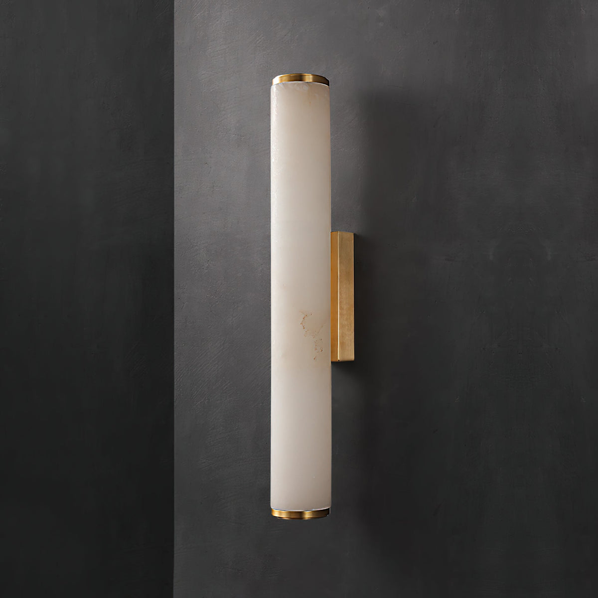Arcus Lampe Murale Applique Style Élégant Minimaliste Moderne en Laiton et Albâtre - Neutralighting