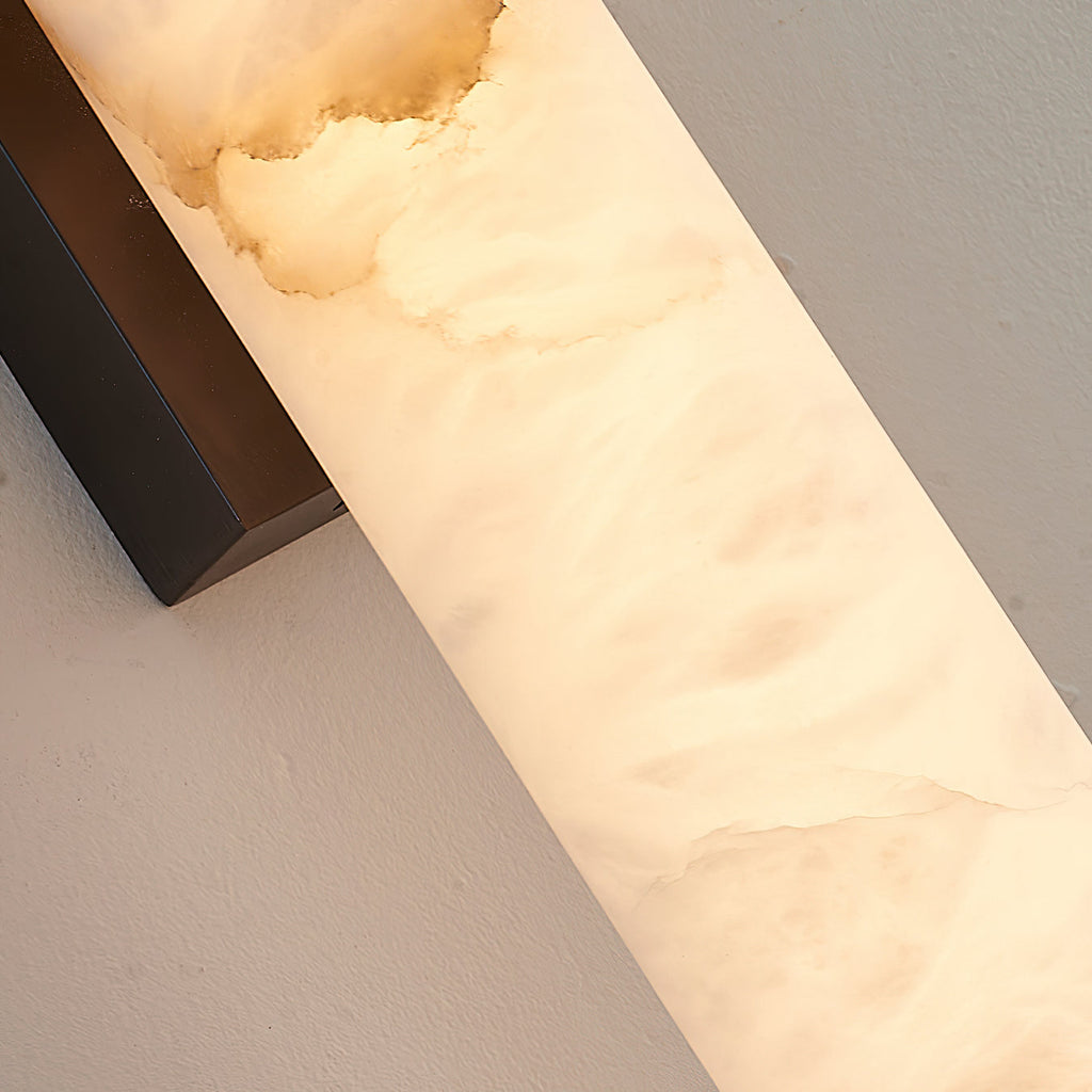 Arcus Lampe Murale Applique Style Élégant Minimaliste Moderne en Laiton et Albâtre - Neutralighting