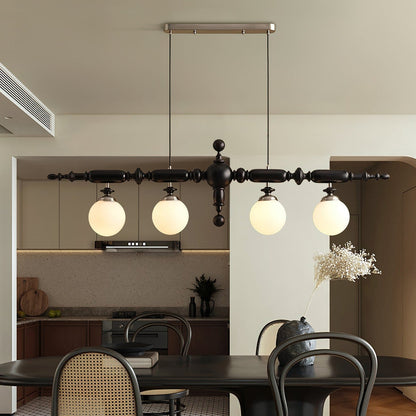 Lustre En Bois Vintage - Maison Lumina