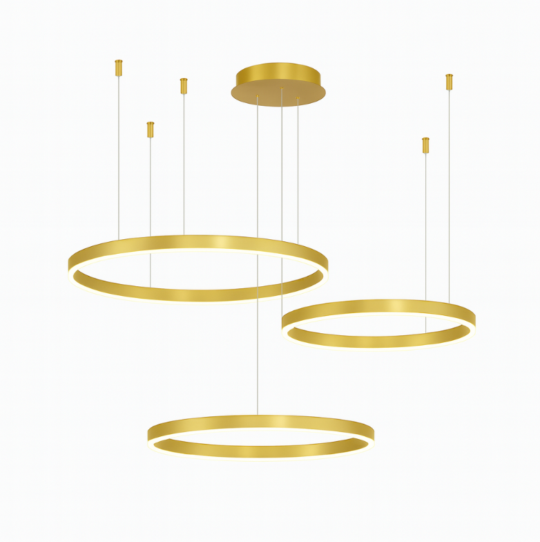 Lustre Moderne À Anneaux - Maison Lumina