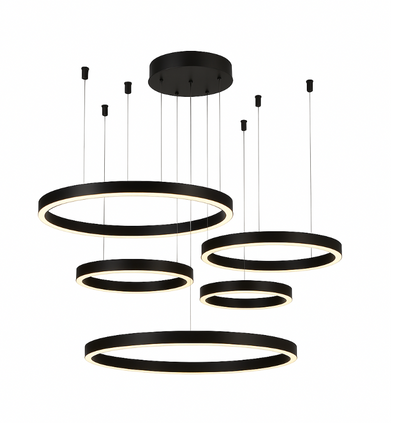 Lustre Moderne À Anneaux - Maison Lumina