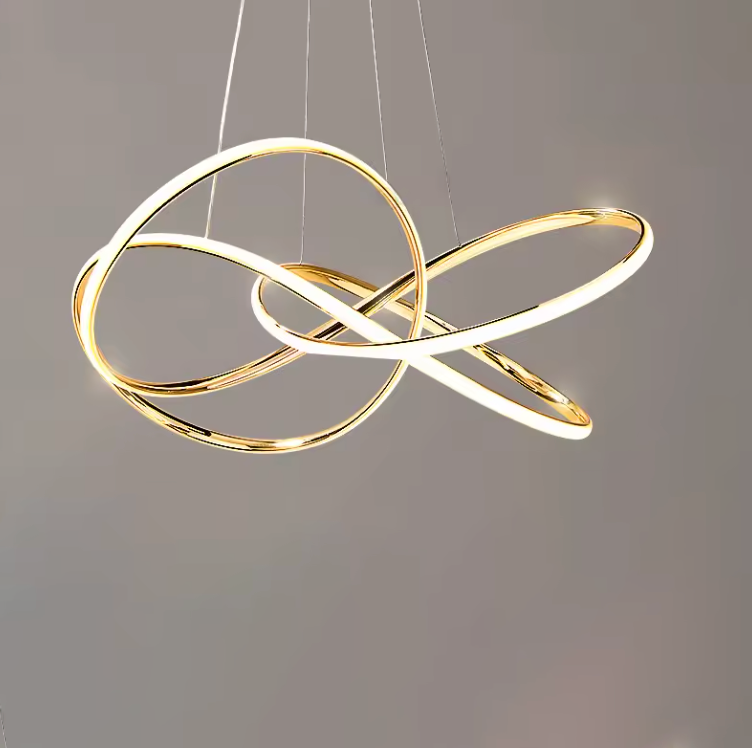 Suspension design dorée