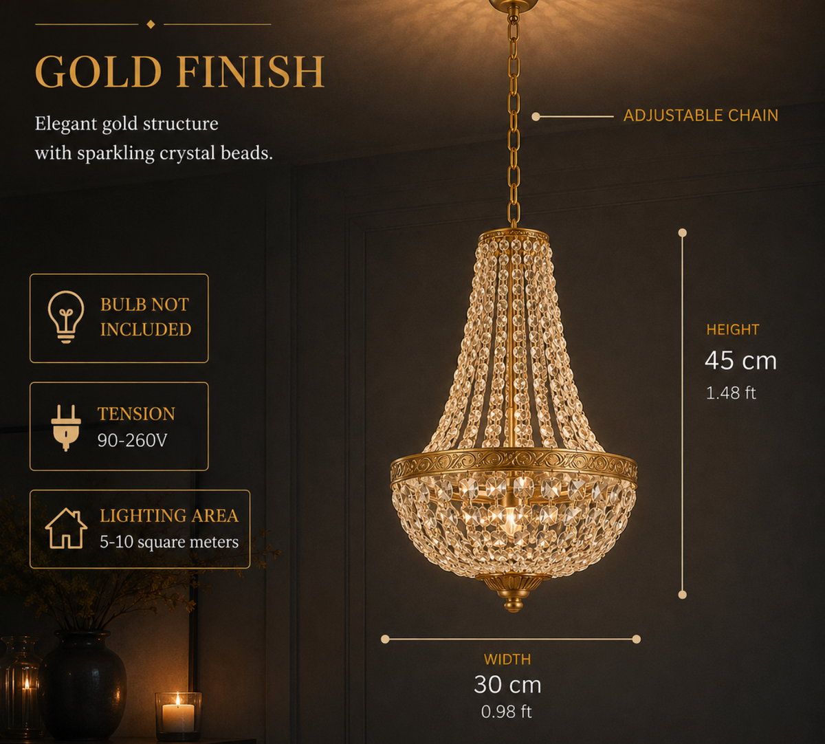 Lustre en cristal