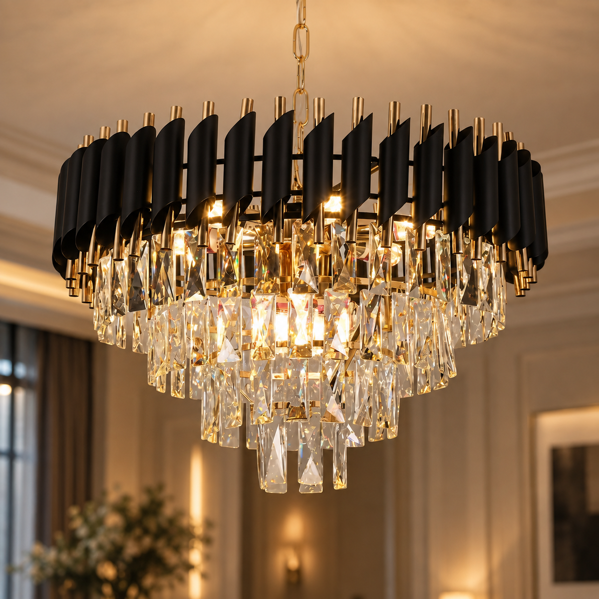 Opéra — Lustre suspendu en cristal