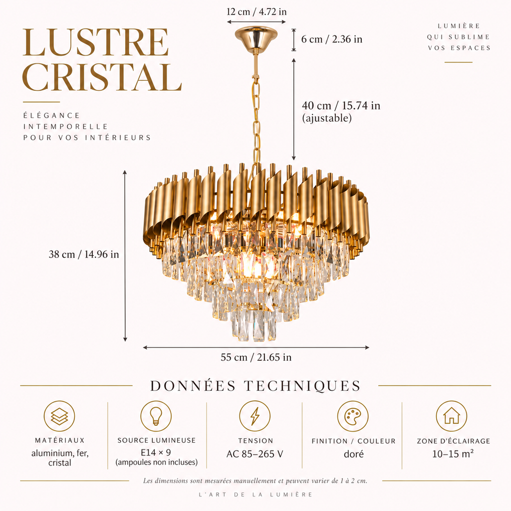 Opéra — Lustre suspendu en cristal
